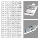 Casting Cubic Earrings, Rhodium Square, Multiple Size Screw Back Earring, Refill Tray, 54 Set