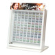 1 Sides Display Surfaces. Cubic Zirconia, Color Crown, Mix, Assorted Multiple Stud Earring, LED Display, 96 Set