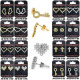 Cubic Zirconia Jewelry, Gold & Rhodium, Mix Combo Earrings Jewelries 09-16