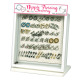 Nipple Ring Piercing Stud Nipplerings Barbell Bar Hoop Rings Holder, Mini Jewelry LED Display Stand, 60 Set