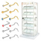 Nose Piercing Body Jewelry, Mix, Turntable Turning Rotating LED Display Stand, 900 Set