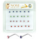 Nose Piercing Pin Body Jewelry, L-Shape #3 Silver, Refill, 30 Set
