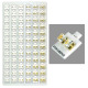 Stud Earring, Gold Square, Assorted Multiple Stud Earring, Refill Tray, 72 Set