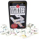 Double 6 Color Dot Dominoes Game, Mexican Train 28 Dominos Tin Box Package 