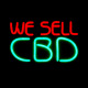LED WE SELL CBD Neon Sign for Business, Electronic Lighted Board, WE SELL CBD (20 x 12 inch)