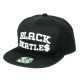 Custom Embroidered Snapback Caps, Customization Local Design Patch Hats, #LD12 Black Beatles, 12 Set