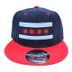 Custom Embroidered Snapback Caps, Customization Local Design Patch Hats, #LD16 Chicago Flag, 12 Set