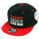 Custom Embroidered Snapback Caps, Customization Local Design Patch Hats, #LD3 Danger Educated Black Man, 12 Set