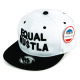 Custom Embroidered Snapback Caps, Customization Local Design Patch Hats, #LD6 EQUAL HU$TLA, 12 Set