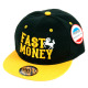 Custom Embroidered Snapback Caps, Customization Local Design Patch Hats, #LD7 Fast Money, 12 Set