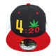 Custom Embroidered Snapback Caps, Customization Weed Design Patch Hats, #WD16, 12 Set