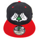 Custom Embroidered Snapback Caps, Customization Weed Design Patch Hats, #WD22, 12 Set