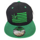 Custom Embroidered Snapback Caps, Customization Weed Design Patch Hats, #WD24, 12 Set
