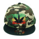 Custom Embroidered Snapback Caps, Customization Weed Design Patch Hats, #WD3, 12 Set
