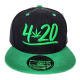 Custom Embroidered Snapback Caps, Customization Weed Design Patch Hats, #WD31, 12 Set