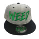 Custom Embroidered Snapback Caps, Customization Weed Design Patch Hats, #WD6, 12 Set