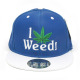 Custom Embroidered Snapback Caps, Customization Weed Design Patch Hats, #WD8, 12 Set