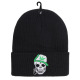 Custom Embroidered Skull Cap, Embroidery Patch Customization Beanies, #WD28, 12 Set