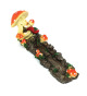 Mushroom Clay Incense Burner for Stick, Cool Design Aromatherapy Burner #N010, 1 Set (3 x 11 inch)