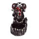 Backflow Clay Incense Burner, Cool Design Aromatherapy Burner #RHY 002 Black, 1 Set (7.67 inch)