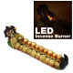 LED Clay Incense Burner for Stick, Cool Design Skull, Dragon Aromatherapy LED Burner #N003, 1 Set (3 x 11 inch)