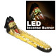 LED Clay Incense Burner for Stick, Cool Design Skull, Dragon Aromatherapy LED Burner #N009, 1 Set (3 x 11 inch)