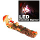 LED Clay Incense Burner for Stick, Cool Design Skull, Dragon Aromatherapy LED Burner #N010, 1 Set (3 x 11 inch)