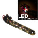 LED Clay Incense Burner for Stick, Cool Design Skull, Dragon Aromatherapy LED Burner #N015, 1 Set (3 x 11 inch)