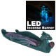 LED Clay Incense Burner for Stick, Cool Design Skull, Dragon Aromatherapy LED Burner #N026, 1 Set (3 x 11 inch)