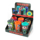 Airtight Plastic Sealed Cans, #1, Skull Design, 6 set (4 x 2.3 inch)
