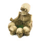 Clay Ashtray (M), Human Skull Design Ashtray #XH6106