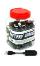Battery Charger Kit, Low Quality, Jar, 50 Set (4.5 inch)