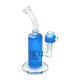 Ecloud, Glycerin Glass Water Pipe with Glycerin Bowl, #01 Blue (9 x 5.25 inch)