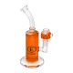 Ecloud, Glycerin Glass Water Pipe with Glycerin Bowl, #01 Orange (9 x 5.25 inch)