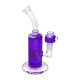 Ecloud, Glycerin Glass Water Pipe with Glycerin Bowl, #01 Purple (9 x 5.25 inch)
