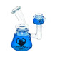 Ecloud, Glycerin Glass Water Beaker Bong Pipe with Glycerin Bowl, #04 Blue (6.25 x 5 inch)