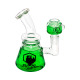 Ecloud, Glycerin Glass Water Beaker Bong Pipe with Glycerin Bowl, #04 Green (6.25 x 5 inch)