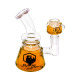 Ecloud, Glycerin Glass Water Beaker Bong Pipe with Glycerin Bowl, #04 Orange (6.25 x 5 inch)
