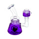 Ecloud, Glycerin Glass Water Beaker Bong Pipe with Glycerin Bowl, #04 Purple (6.25 x 5 inch)