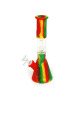 Silicone Glass Hybrid Beaker Bong Pipe with Glass Bowl, N010 (11 inch)
