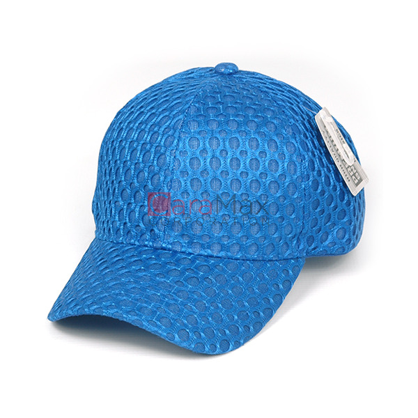 Breathable Plain Full Air Mesh Cap, Mesh Baseball Hat with Adjustable  Strap, Royal Blue
